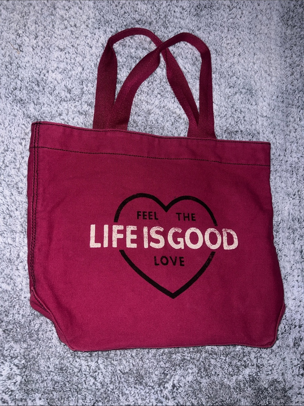 LIFE IS GOOD “FEEL THE LOVE” TOTE